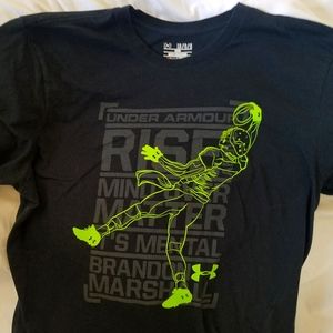 Under Armour Brandon Marshall glow in dark T sz. L